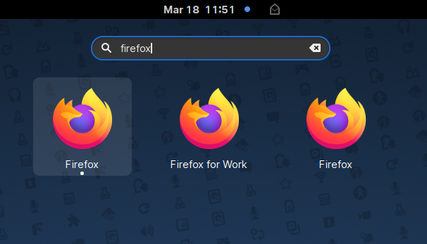Firefox in Gnome Shell